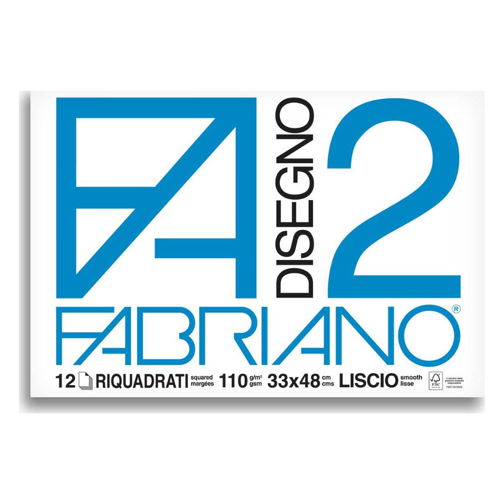 BLOCCO FABRIANO 1534 - F2 33X48 FG.12 SQUADRATOFabriano