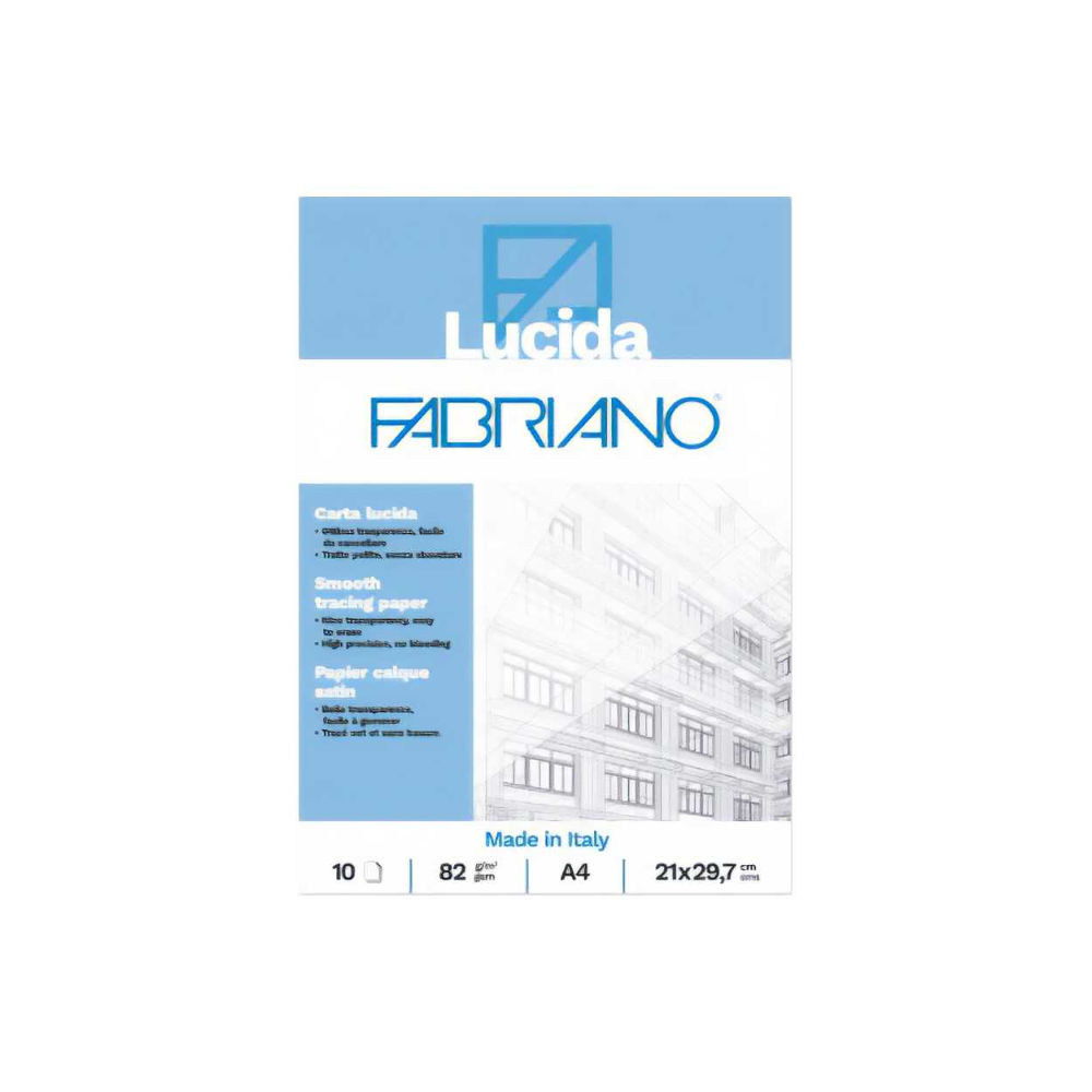 BLOCCO LUCIDO 21X29,7 GR.65 FOGLI 10   19100659Architetto