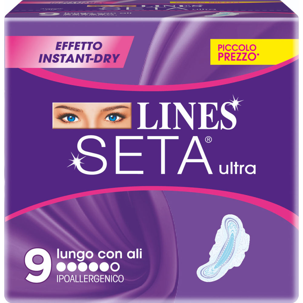 Lines Seta Ultra Lungo con Ali - 9pzLines