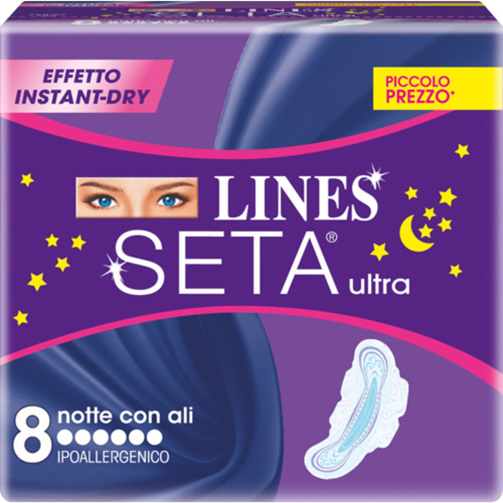 Lines Seta Ultra Notte con Ali - 8pzLines