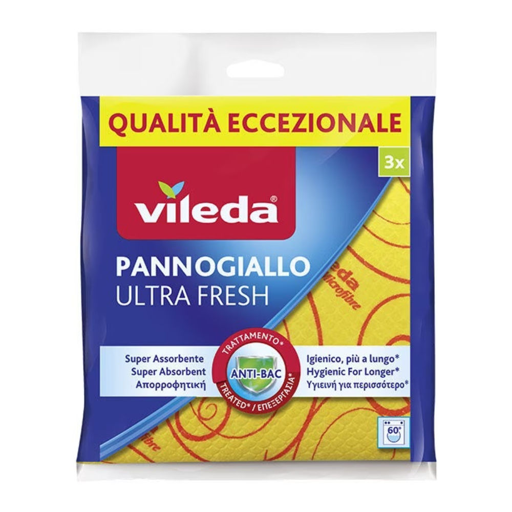 VILEDA PANNO GIALLO ULTRAFRESH - 3PZVileda