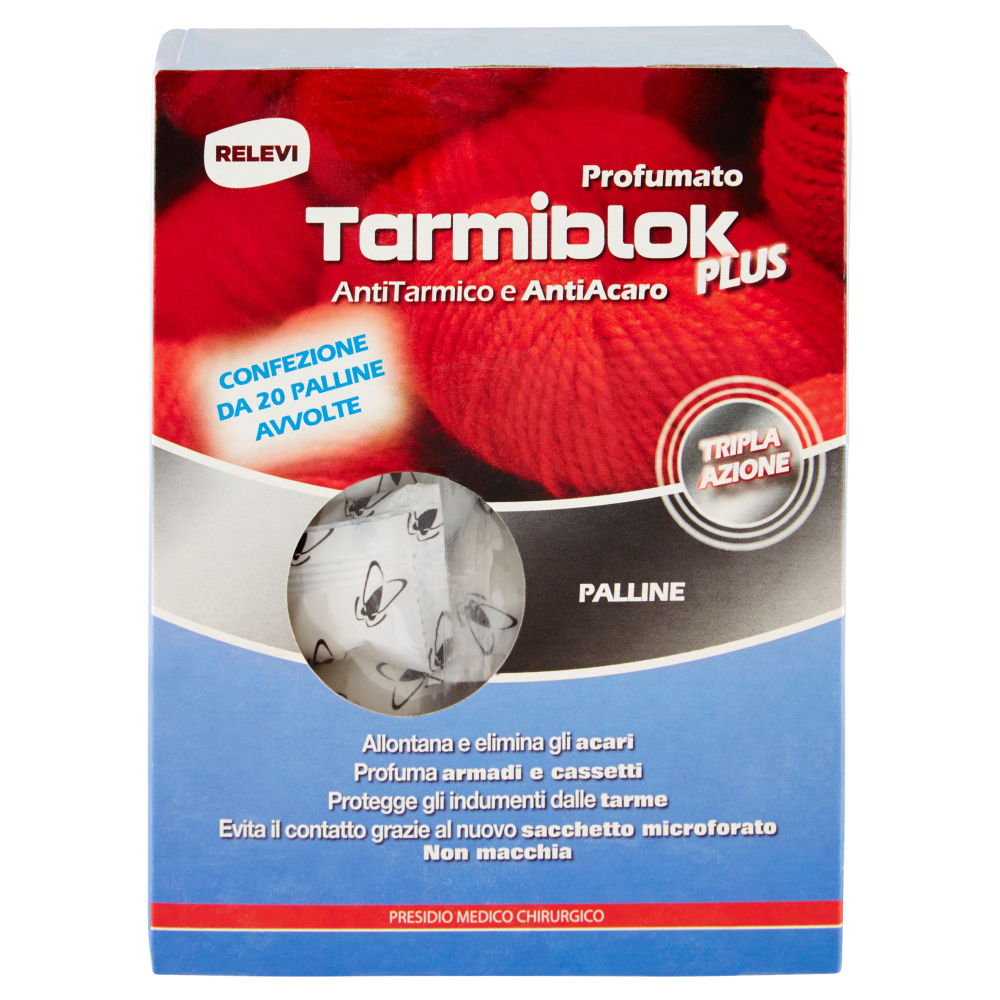 TARMIBLOK PLUS - ANTI TARMICO & ACARO - 20 PALLINETarmiblok
