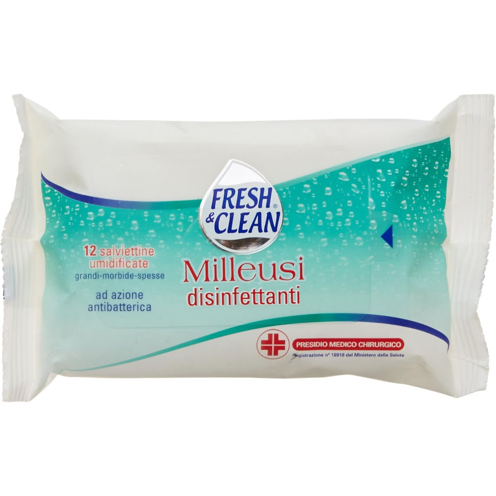 Fresh & Clean - Salviettine Milleusi Disinfettante - 12pzFresh & Clean