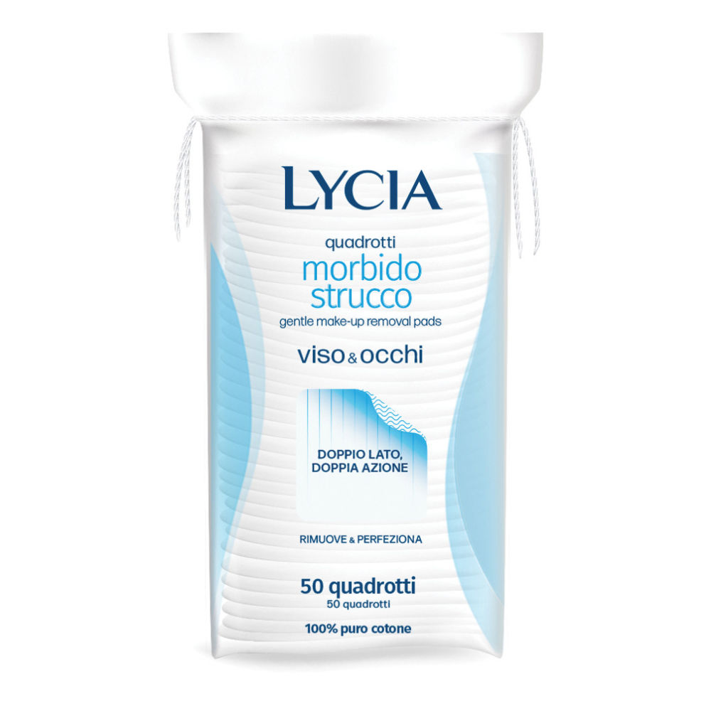 LYCIA 50 QUADROTTI COTONE STRUCCANTILycia