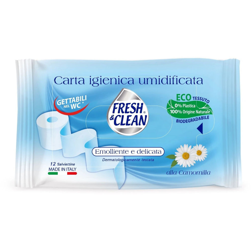 Fresh & Clean - Carta Igienica Umidificata -12pzFresh & Clean