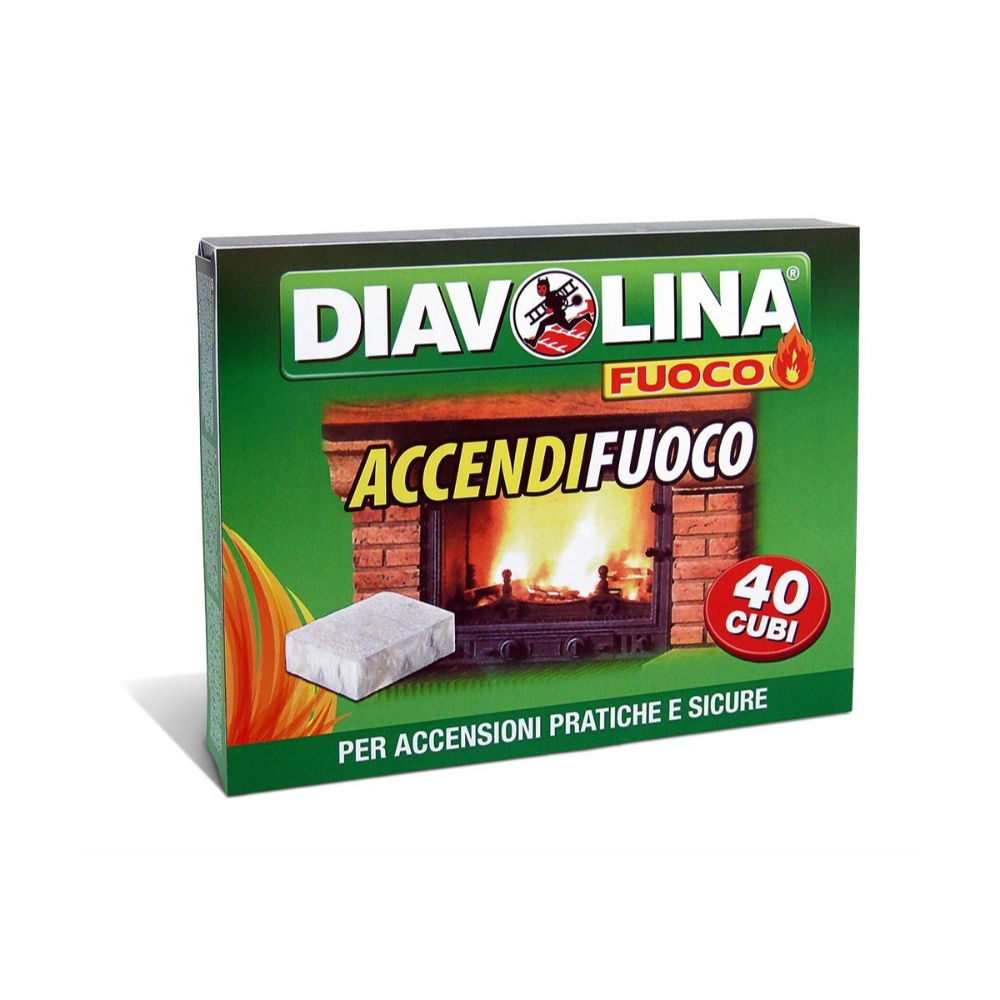 Diavolina Accendifuco Bianco - 40 CubiDiavolina