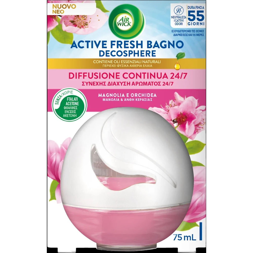 AIR WICK ACTIVE BAGNO - MAGNOLIA & ORCHIDEAAir Wick