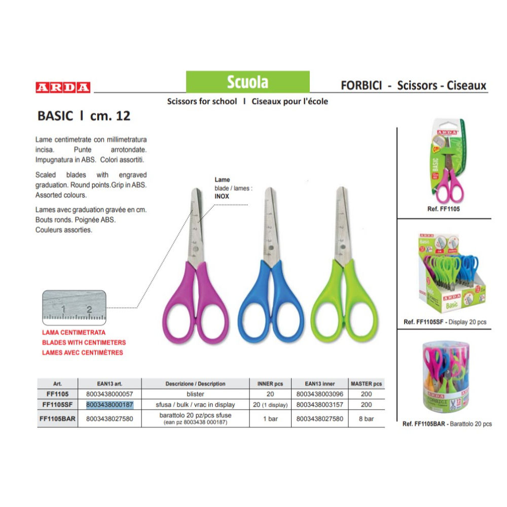 FORBICE BASIC 12 CMArda