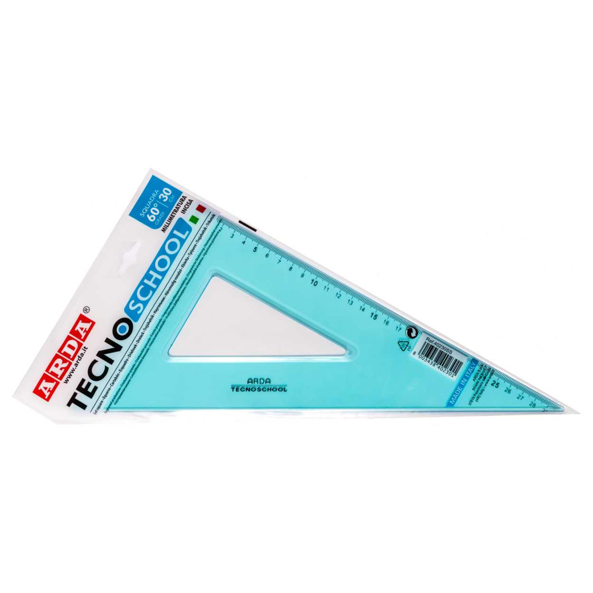 ARDA SQUADRA 30°/60° TECNOSCHOOL 30CMArda