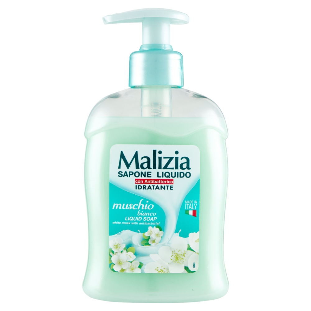 Malizia Sapone Liquido Idratante Antibatterico 300ml - Muschio BiancoMalizia