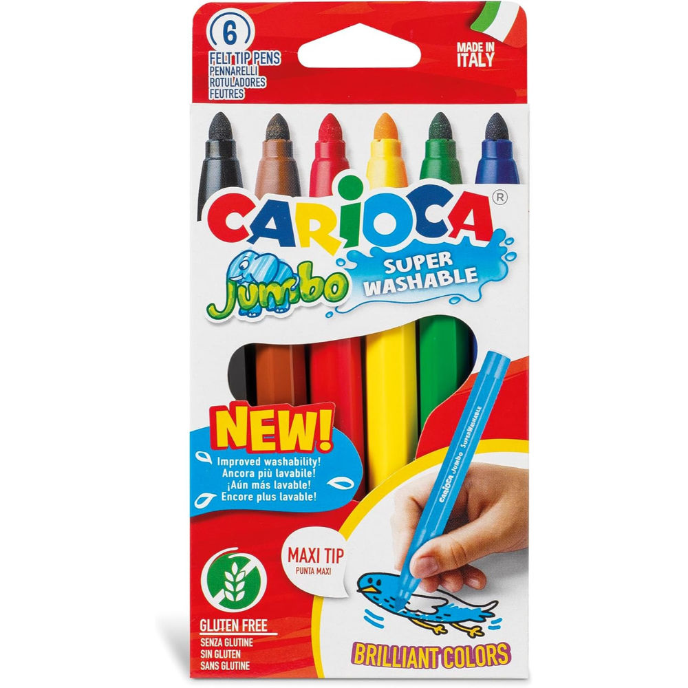 CARIOCA PENNARELLI JUMBO PUNTA MAXI 6PZCarioca