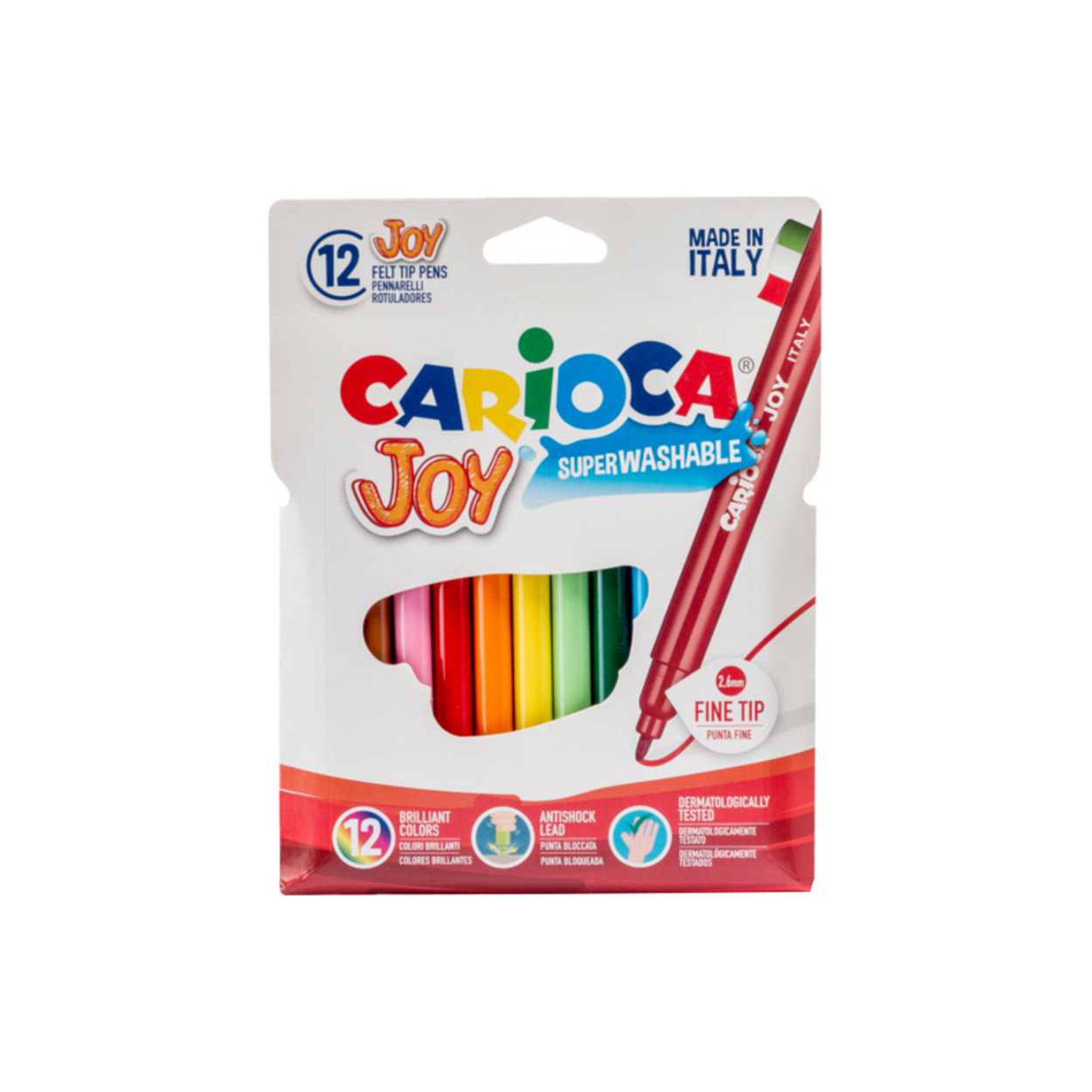 CARIOCA JOY BOX 12PCS FELT TIP PENSCarioca