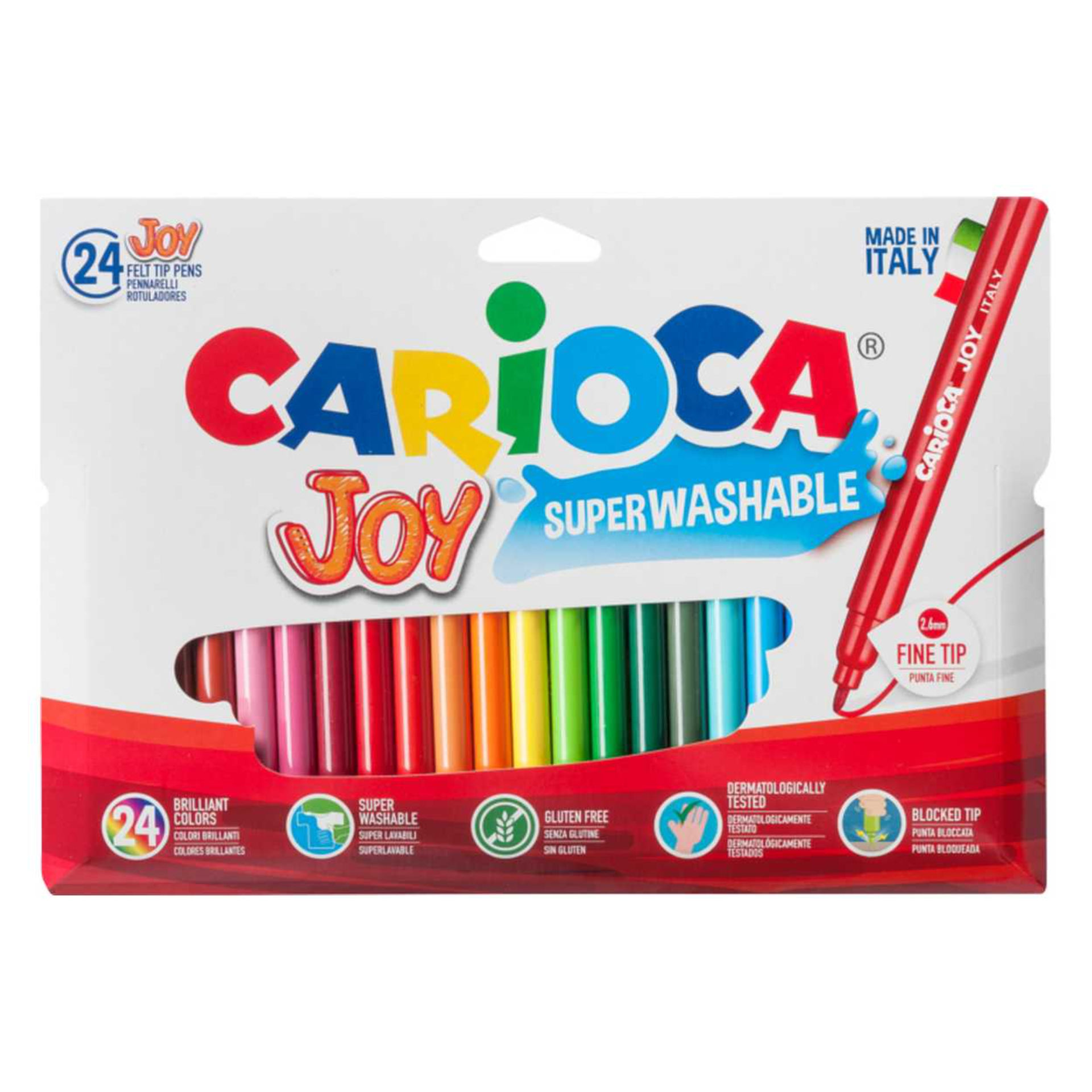PENNARELLO CARIOCA JOY  SCATOLA 24 COLORI  40615Carioca