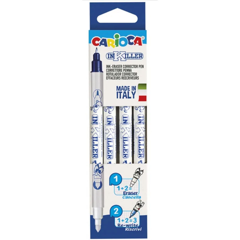 CARIOCA INKILLER CORRETTORE INCHIOSTRO BLU - 4PZCarioca