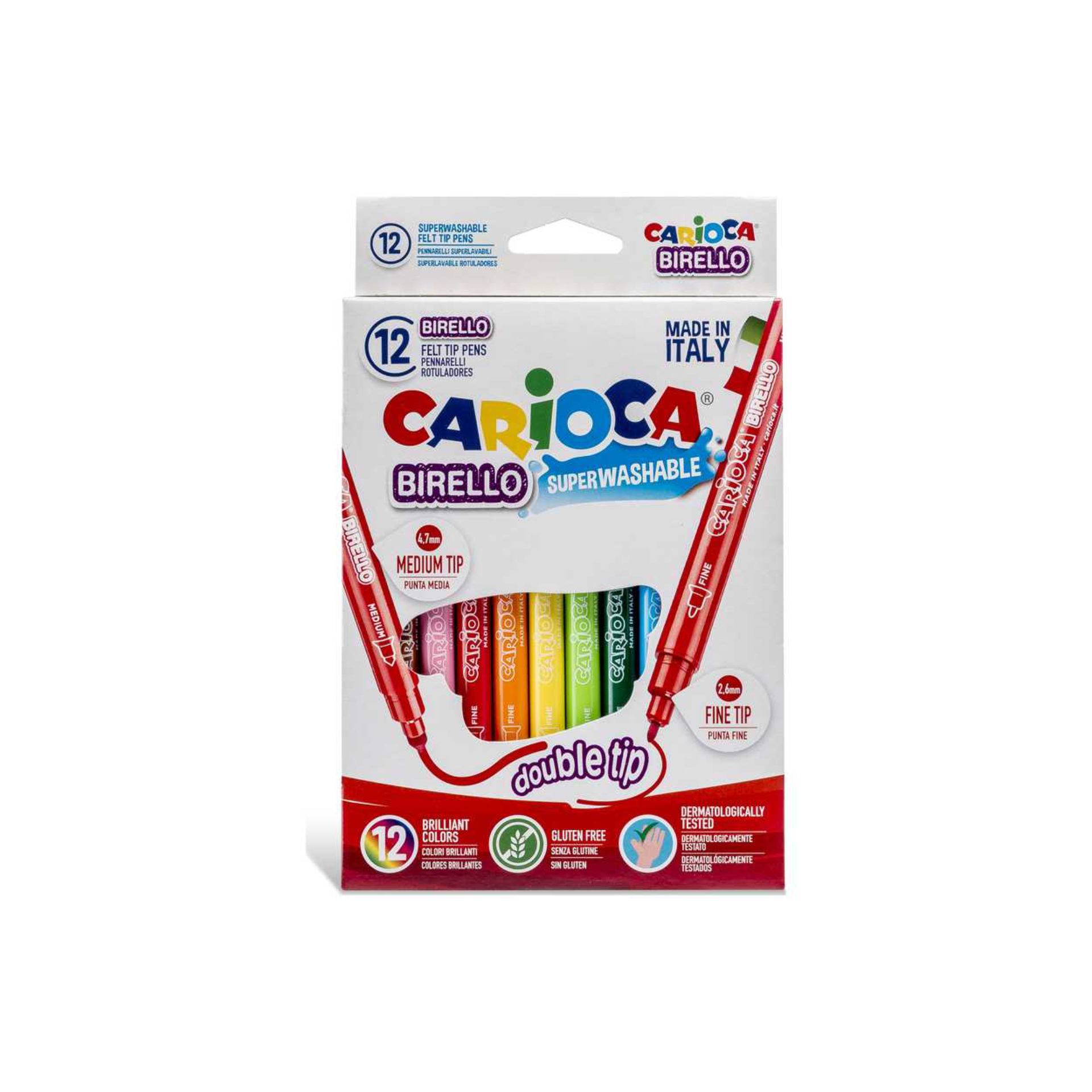 PENNARELLO CARIOCA BIRELLO SCATOLA 12 COLORI 41457Carioca