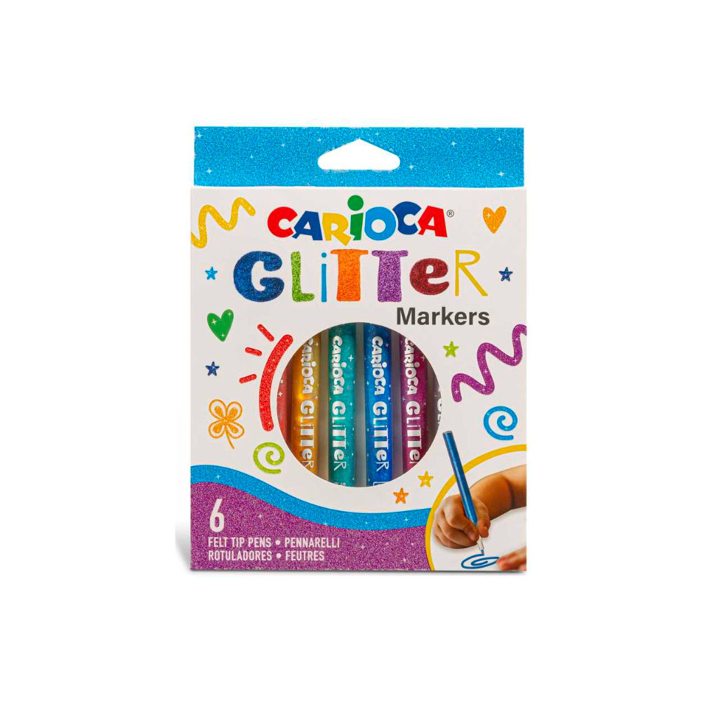 PENNARELLO CARIOCA GLITTER  6 PZ.    42190Carioca