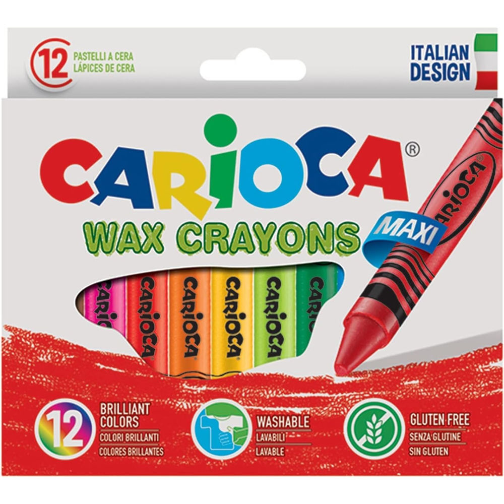 CARIOCA PASTELLI A CERA MAXI 12PZCarioca