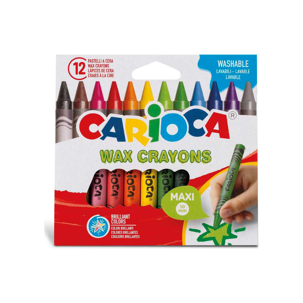 CARIOCA PASTELLI CERA MAXISCAT. 12PZ.Carioca
