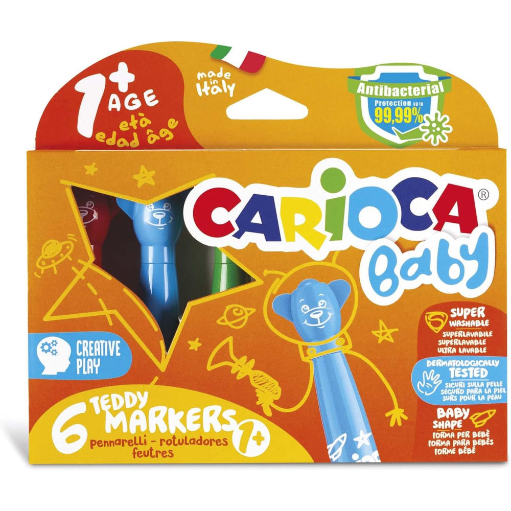 CARIOCA TEDDY MARKERS BABY 6PZCarioca