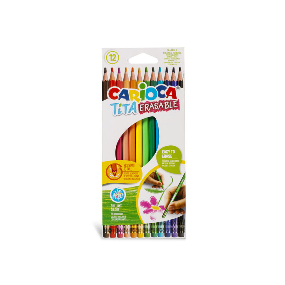 CARIOCA MATITE COLORATE TITA CANCELLABILI 12PZCarioca