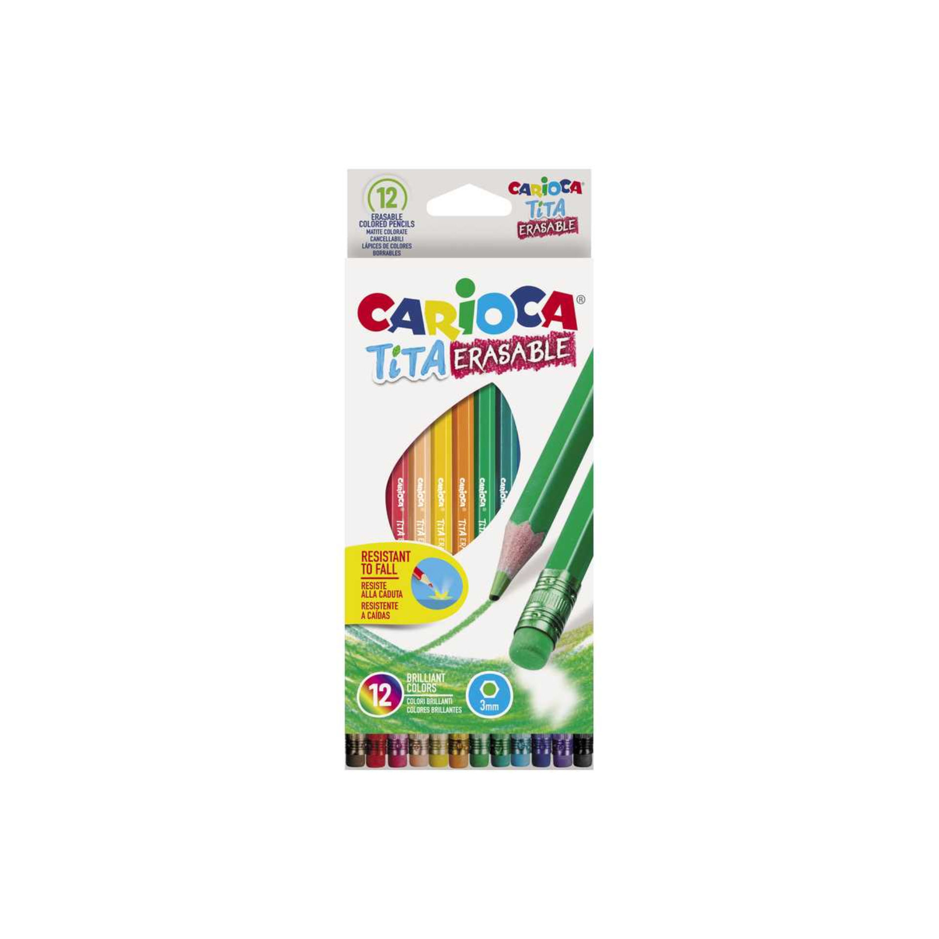 PASTELLO CARIOCA TITA ERASABLE SC.12 COLORI 42897Carioca