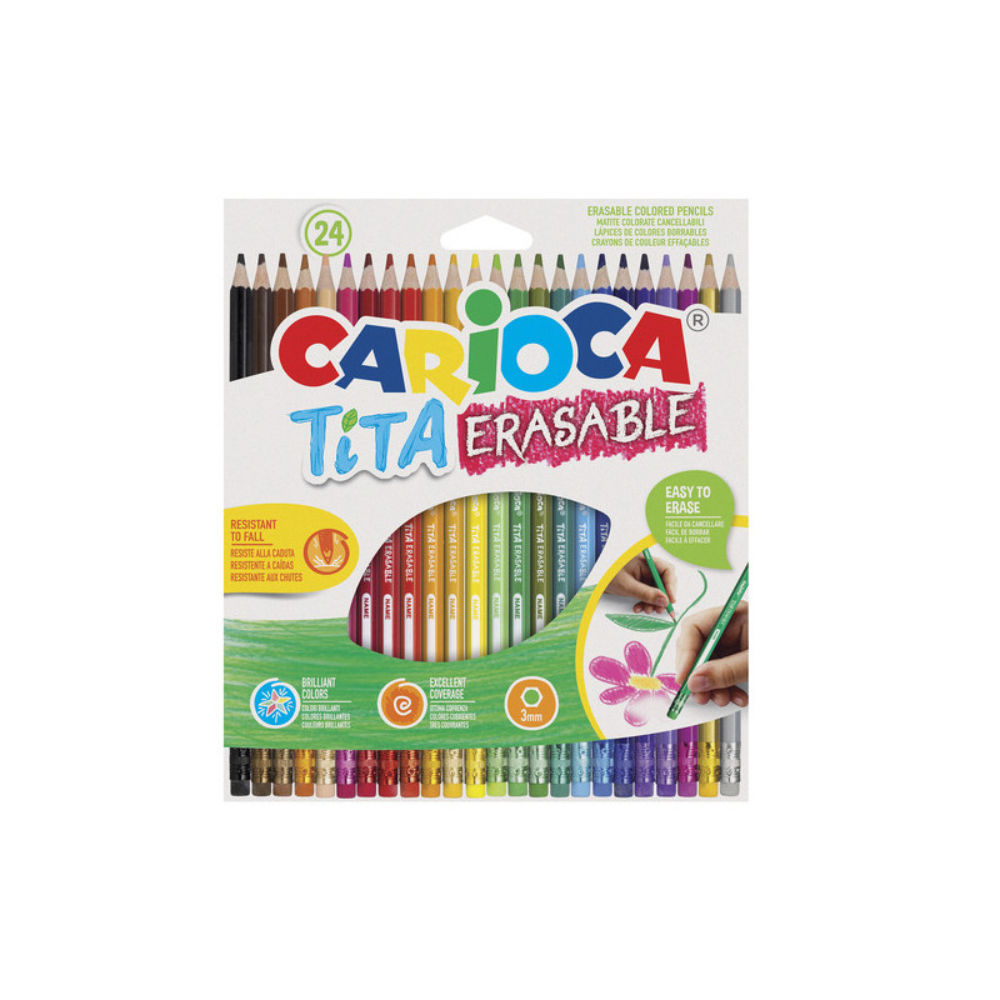 CARIOCA MATITE COLORATE TITA CANCELLABILI 24PZCarioca