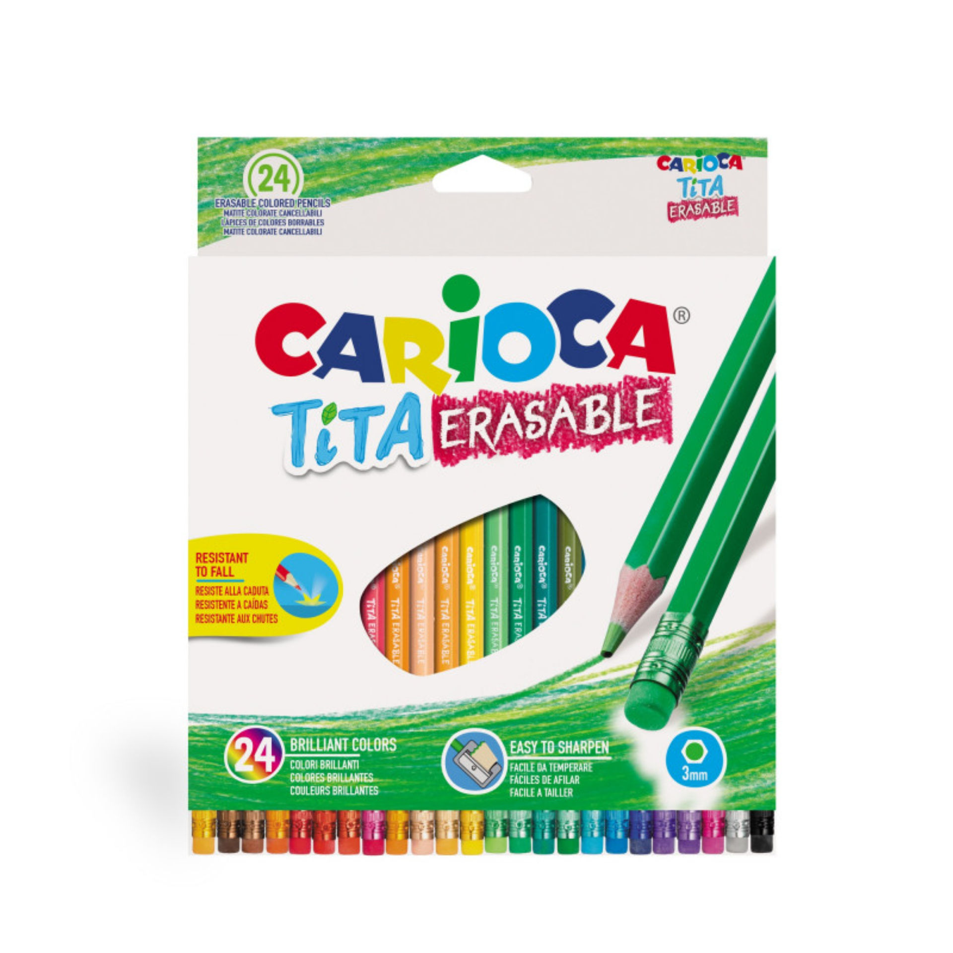 PASTELLO CARIOCA TITA ERASABLE SC.24 COLORI 42938Carioca