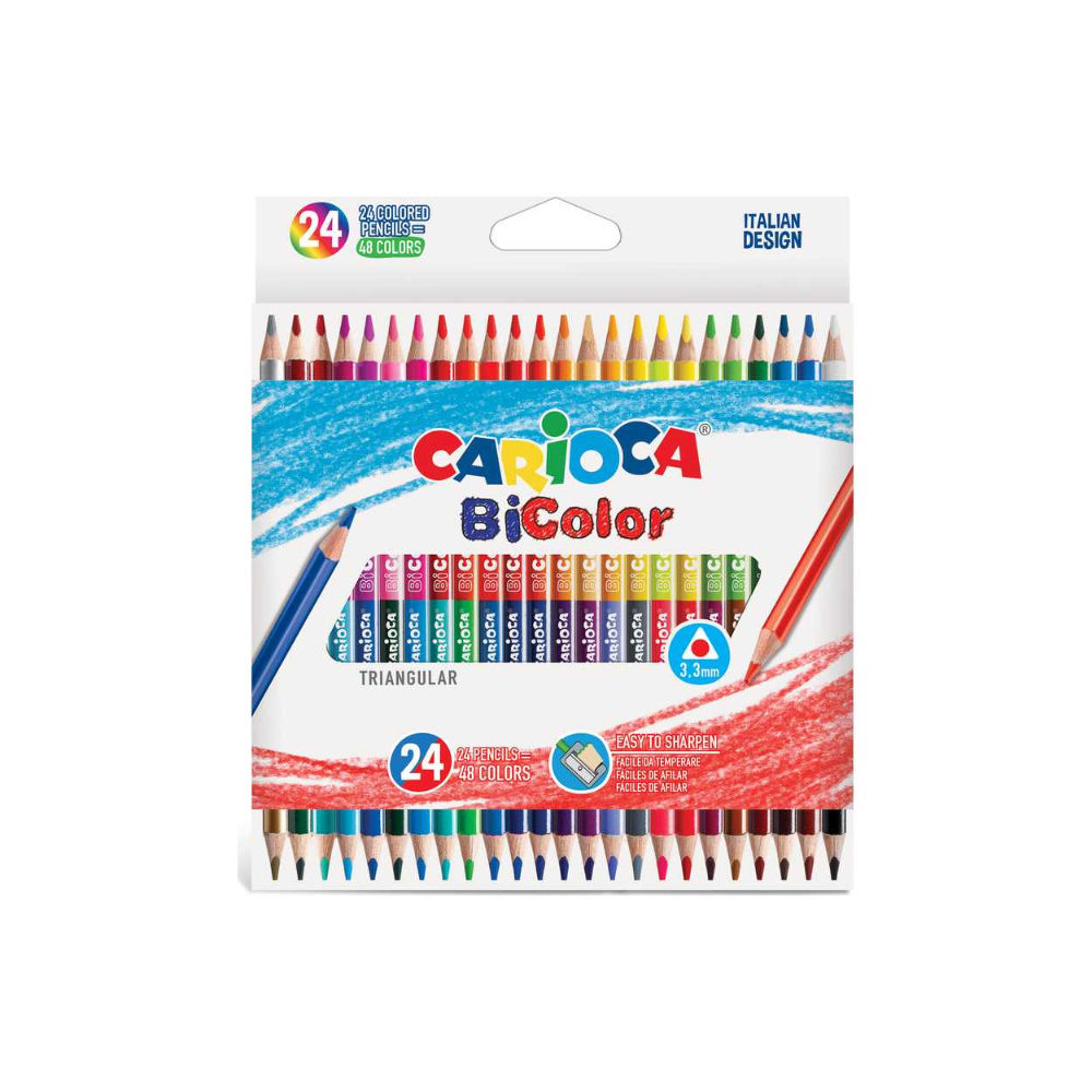 CARIOCA COLORI BI-COLOR TRIAN.24PZCarioca