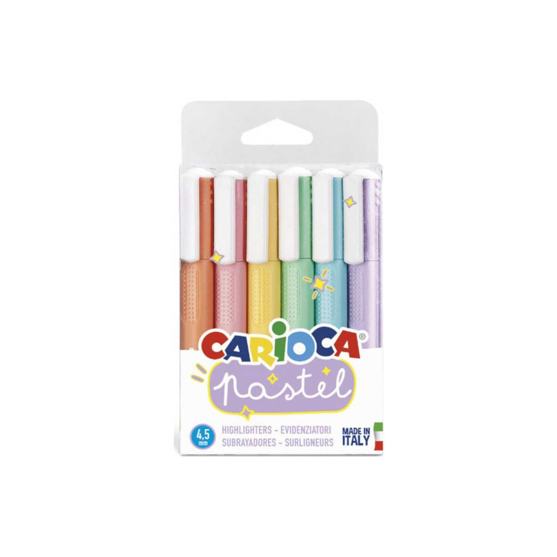 EVIDENZIATORE CARIOCA PASTEL BUSTA 6 COL.  43033Carioca