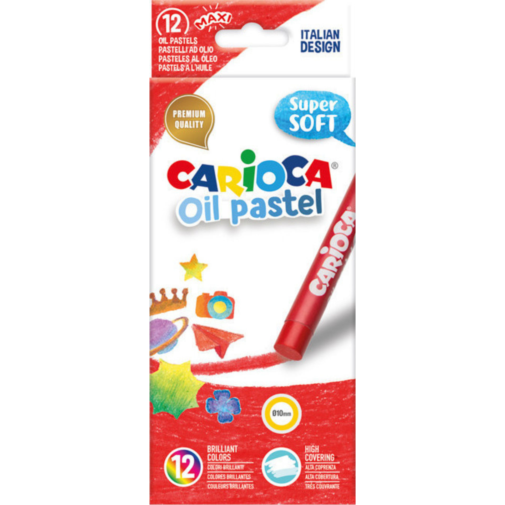 CARIOCA PASTELLI OLIO MAXI 12PZCarioca