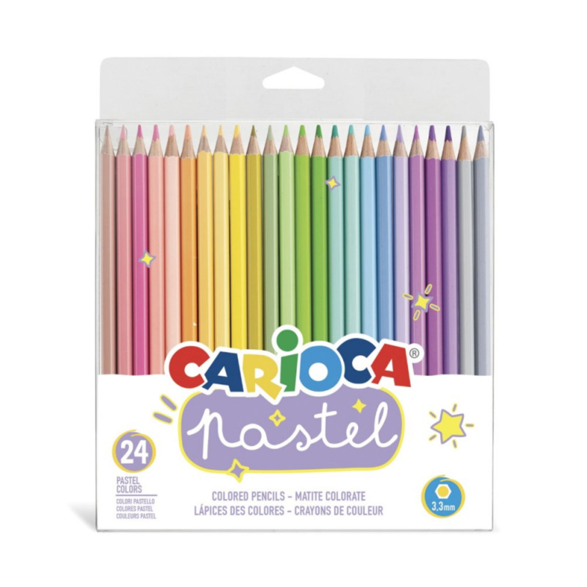 CARIOCA MATITE COLORATE ESAGONALI PASTEL 24PZCarioca