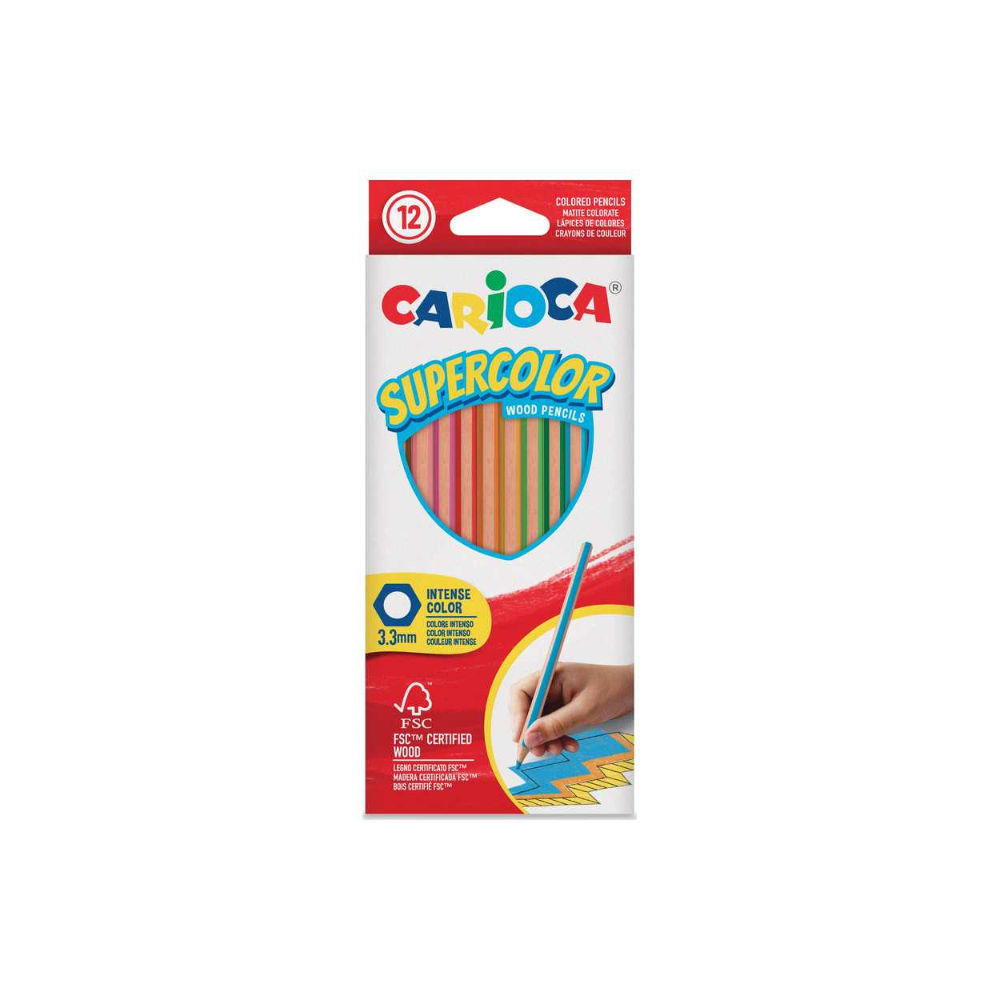 CARIOCA SUPERCOLOR PENCILS 12PCSCarioca