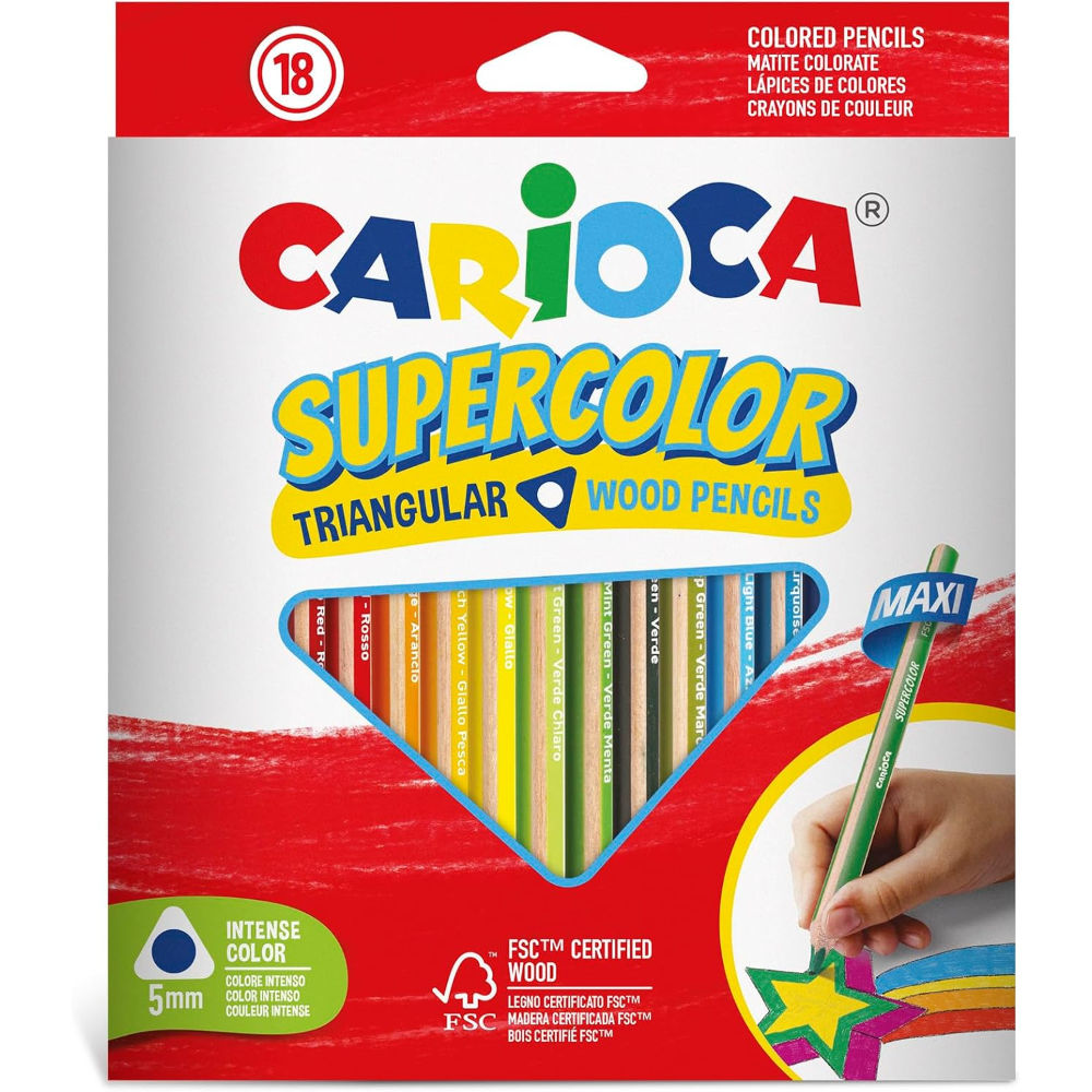 CARIOCA SUPERCOLOR MAXI TRIANGOLARE - 18PZCarioca