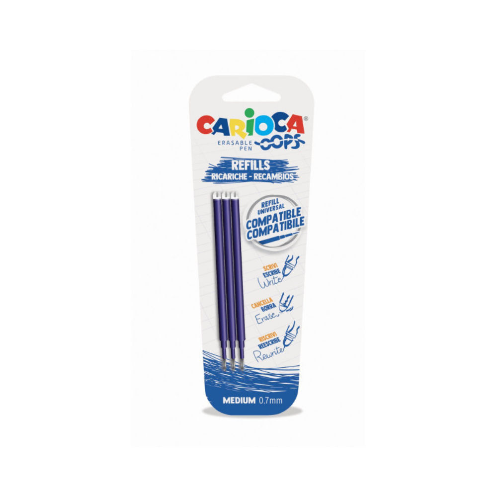 REFILL PENNA CANCELLABILE OOPS BLUE 3PZCarioca