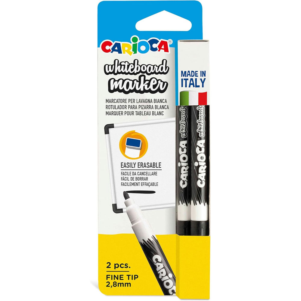 CARIOCA MARKER LAVAGNA BIANCA NERO 2PZCarioca