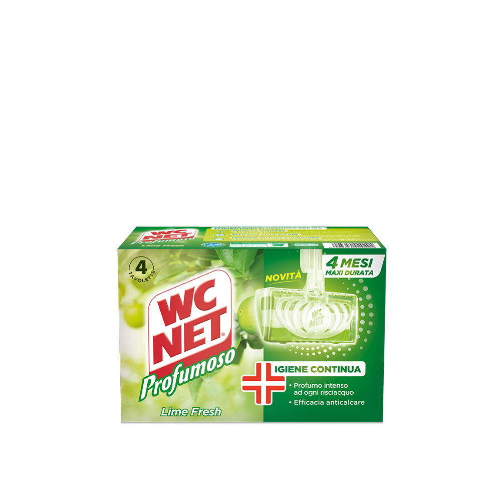 WC Net Tavoletta Profumoso Lime Fresh - 4pzWc Net
