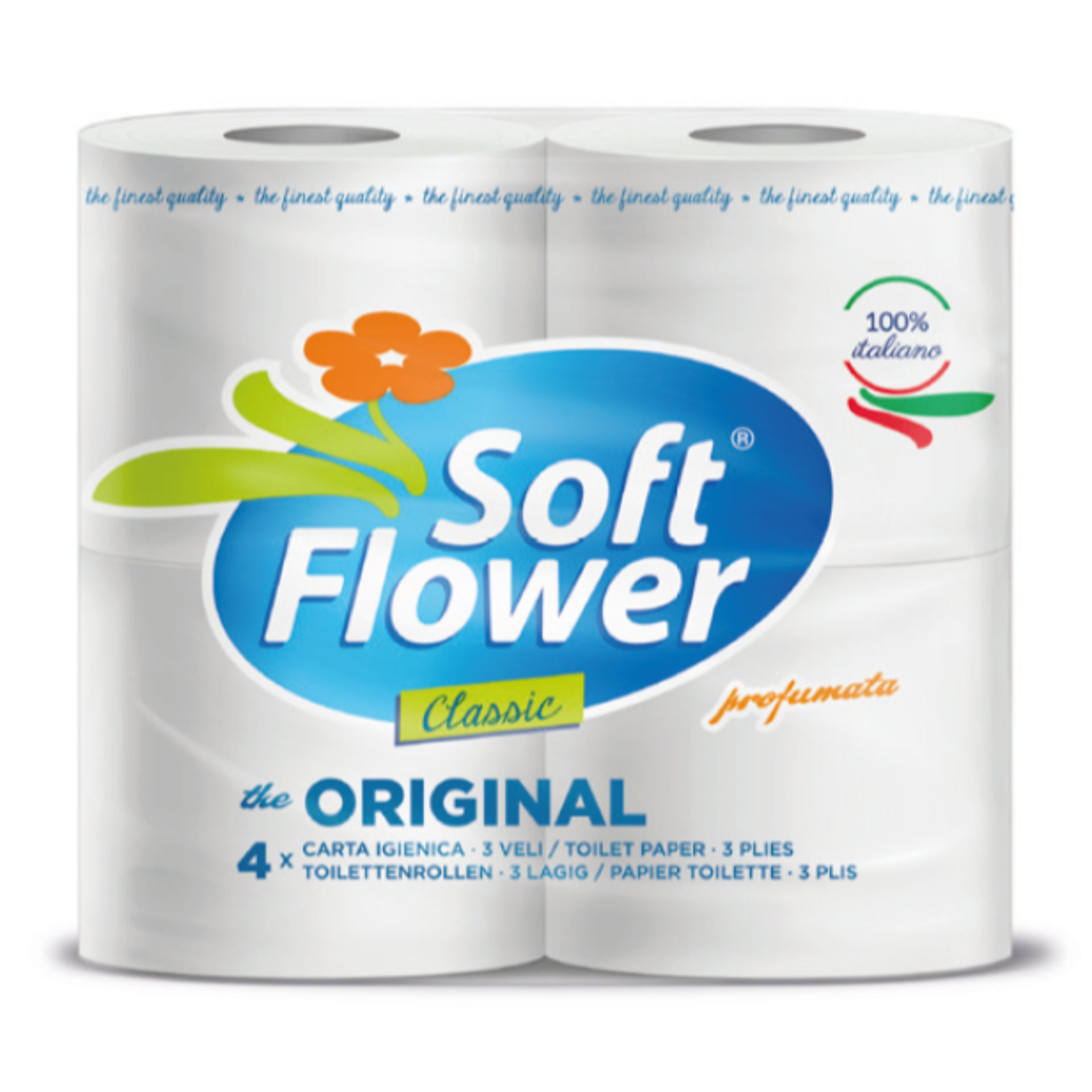IGIENICA 4 ROTOLI 3 VELI SOFT FLOWER