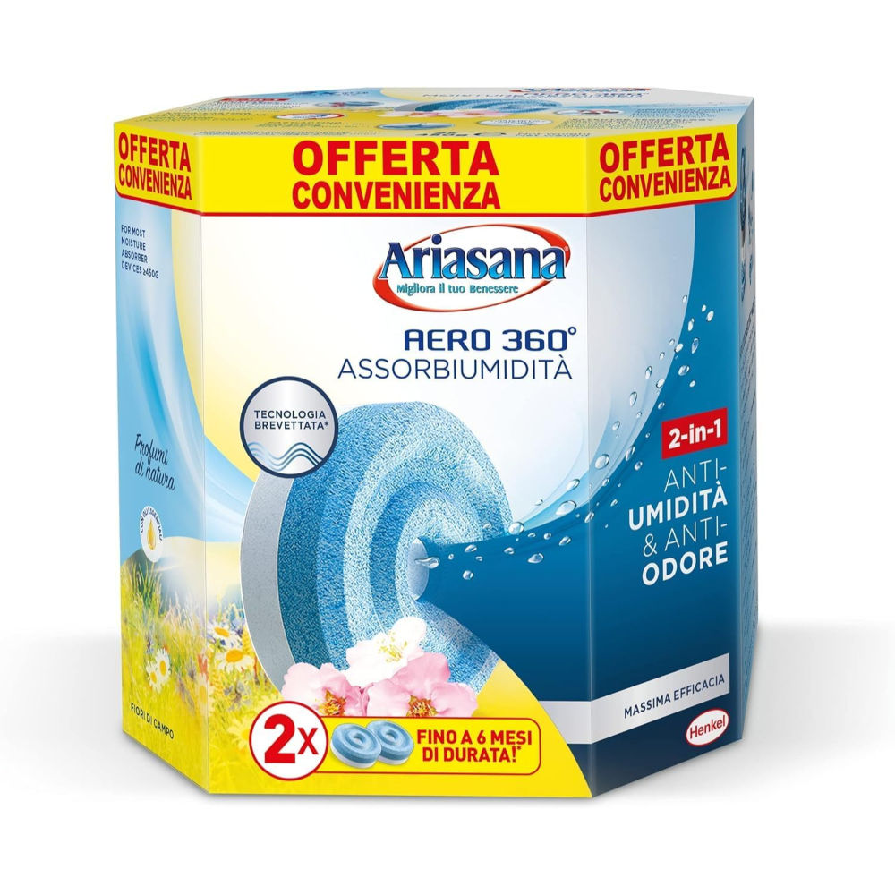ARIASANA RICARICA TAB 450G - FIORI DI CAMPO - 2PZAriasana