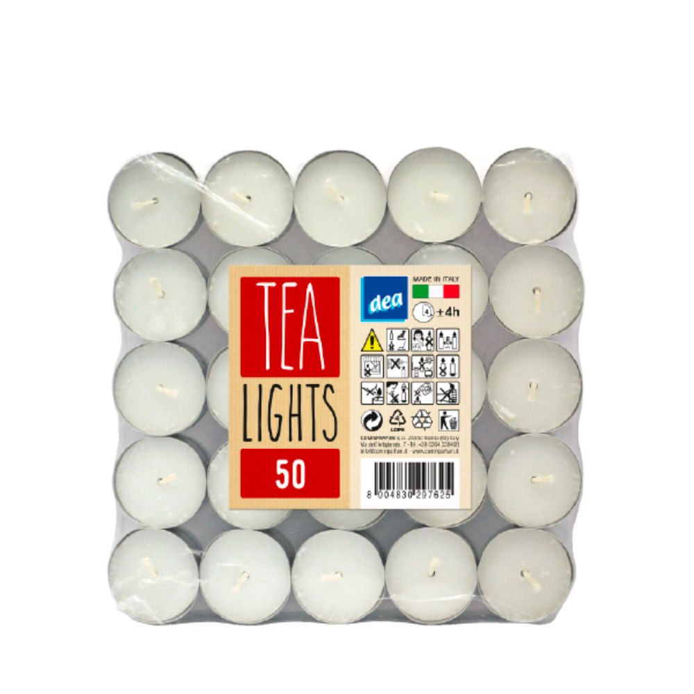 DEA TEALIGHTS BIANCHI - 50PZDea