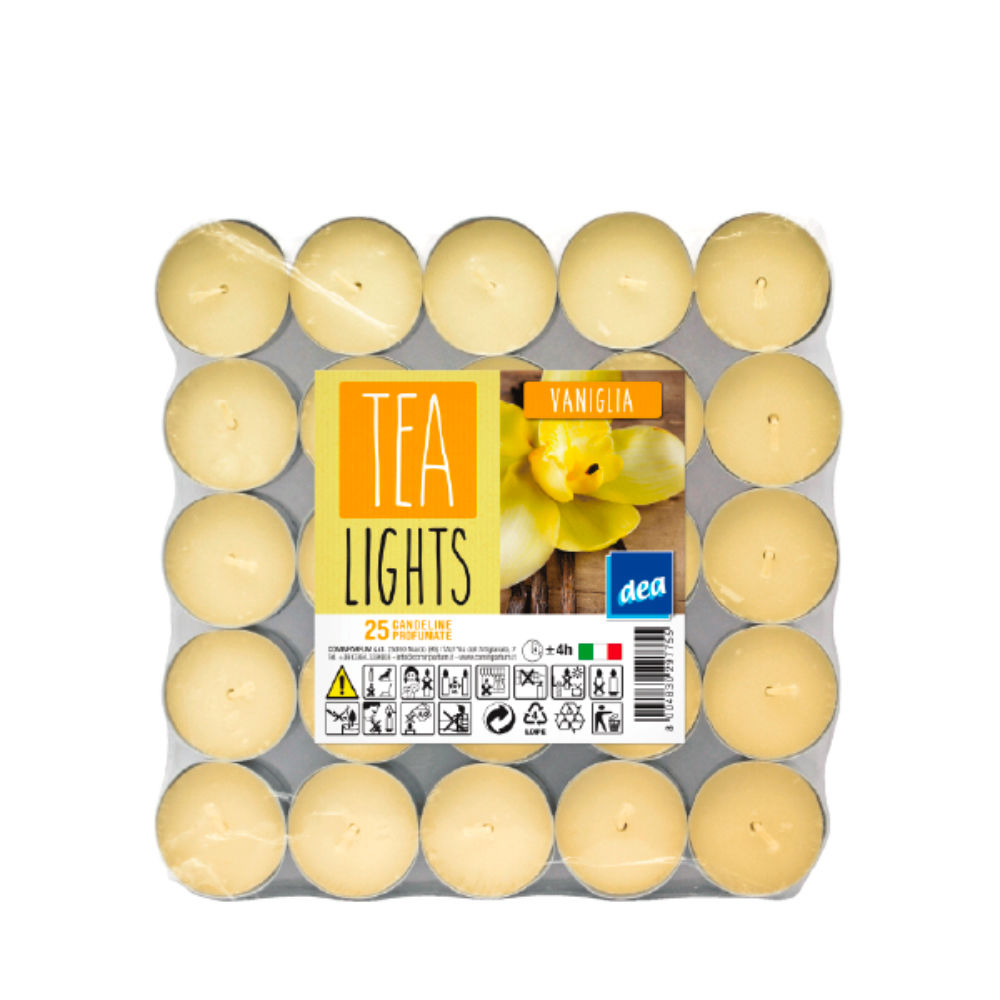 DEA TEALIGHTS - VANIGLIA - 25PZDea
