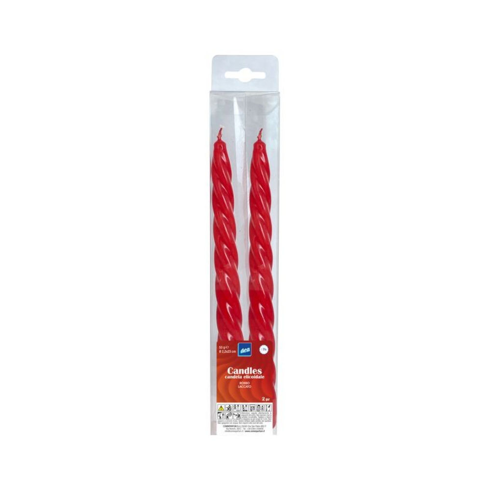 CANDELA ELICOIDALE - ROSSO LACCATO - 2PZDea