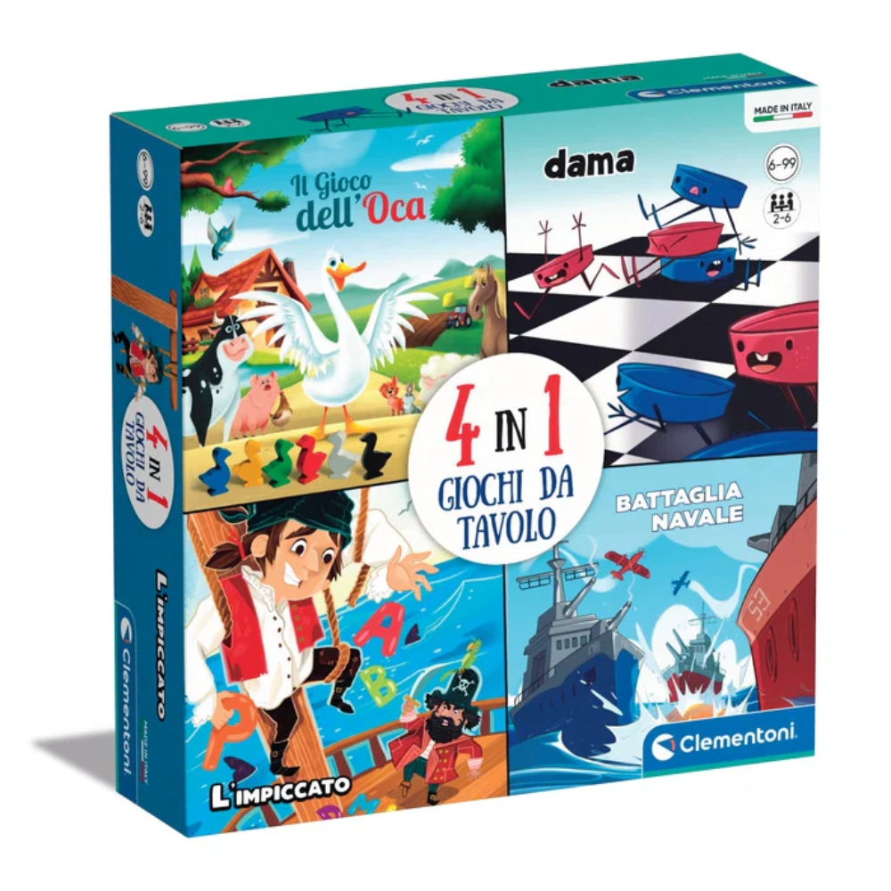 CLEMENTONI 4IN1 GIOCHI DA TAVOLOClementoni