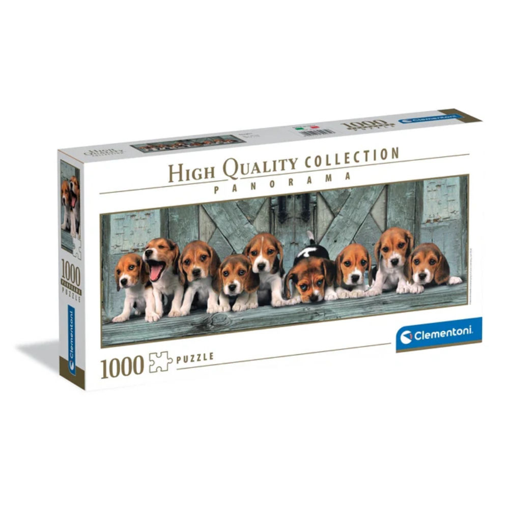 Puzzle 1000PZ Panorama - BeaglesClementoni