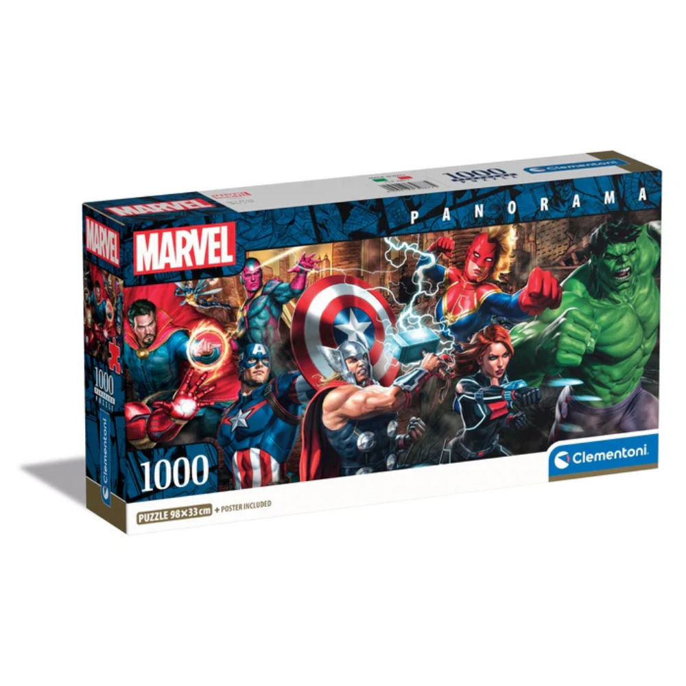 PUZZLE 1000PZ PANORAMA MARVEL THE AVENGERSClementoni