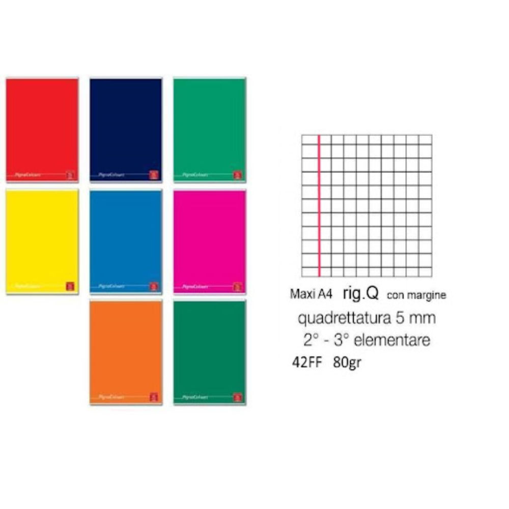 QUADERNO MAXI PIGNA COLOURS 42FF/SH 0QPigna