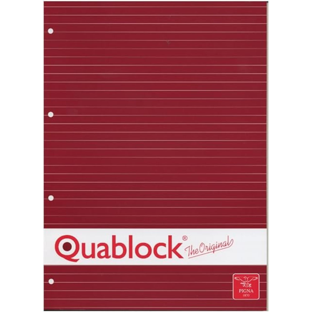 BLOCCO A4 QUABLOCK 4 FORI  RIGHE 1RPigna