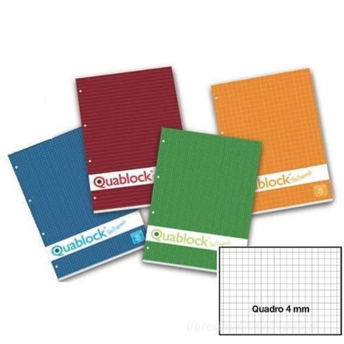 BLOCCO QUABLOCK 21X30 BIANCO  4MM.Quablock