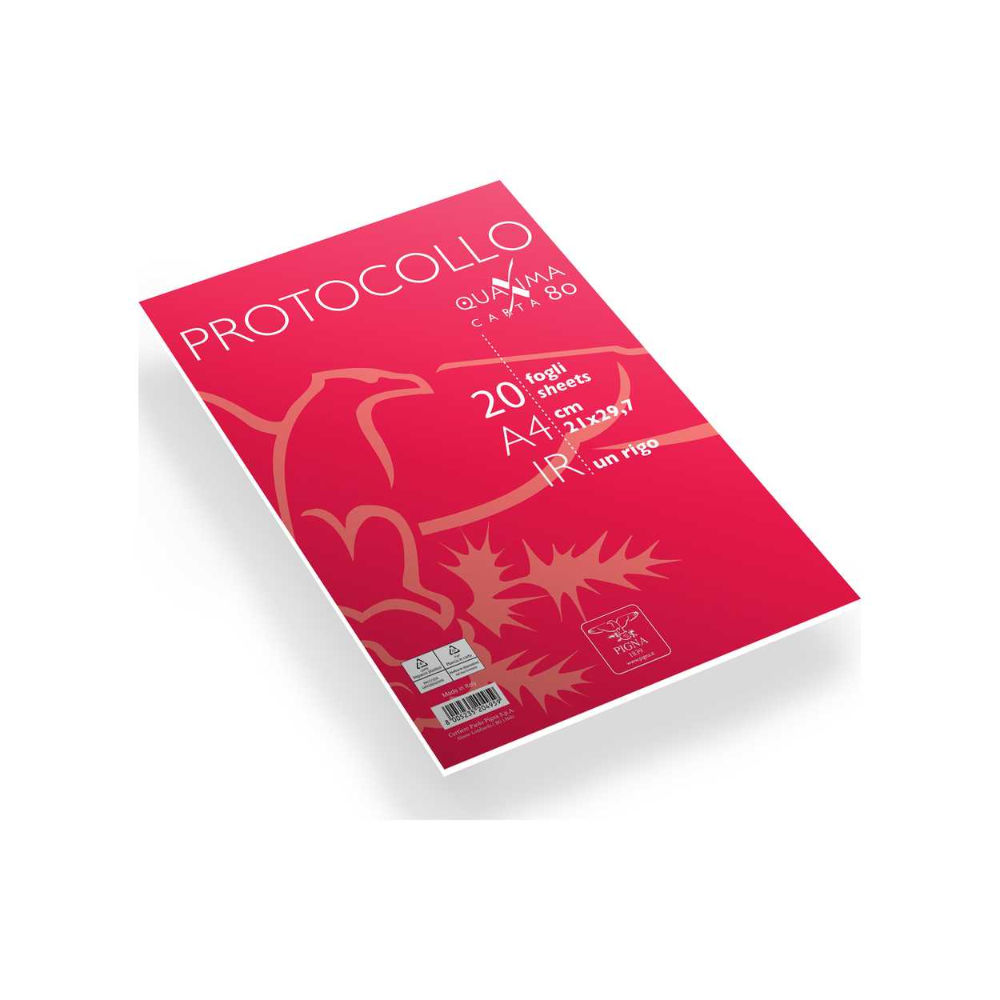 PIGNA PROTOCOLLO 80G 20FF A4 1RPigna