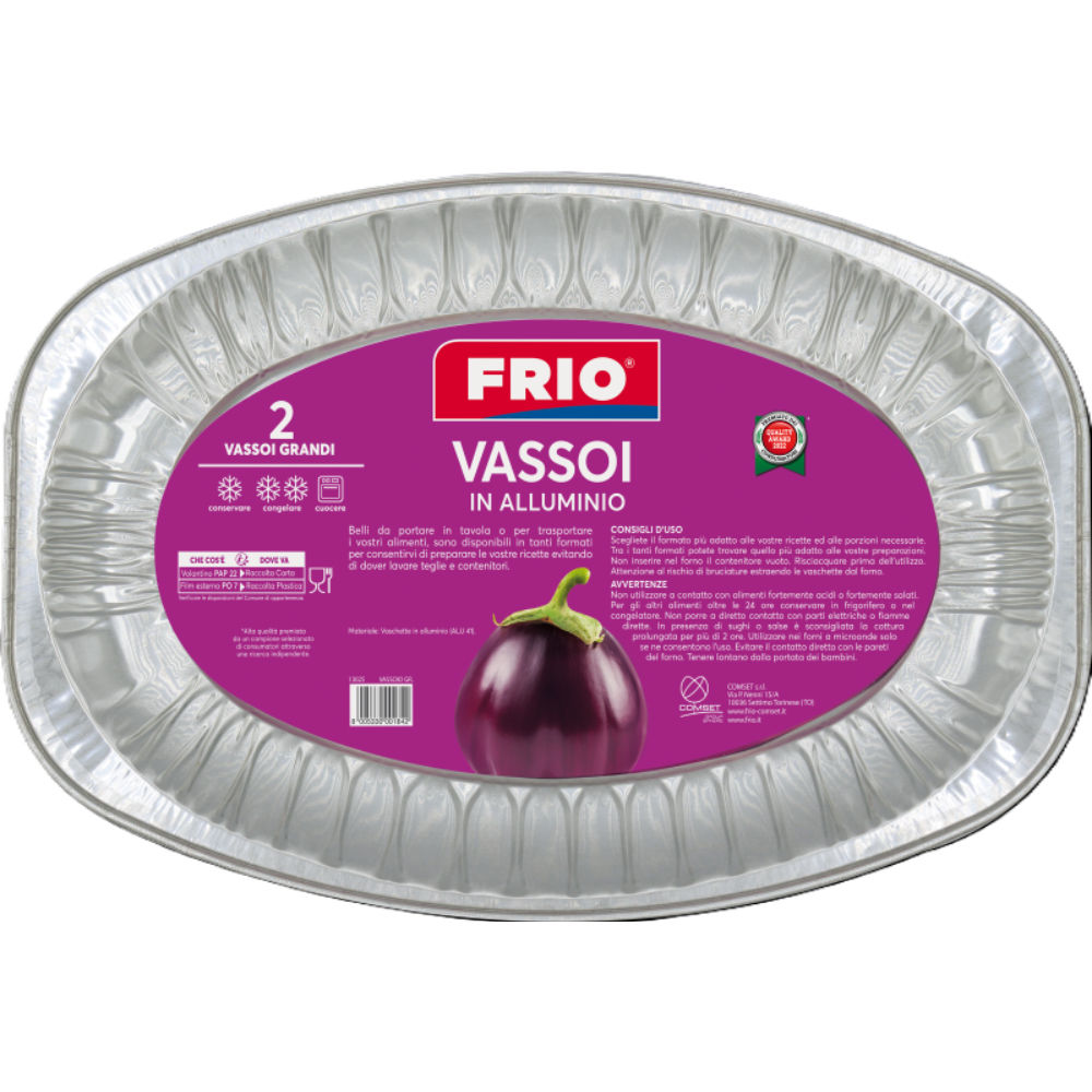 Frio Vassoi Alluminio Piccolo - 2pzFrio