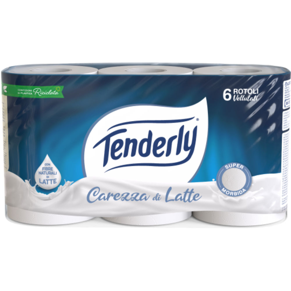 Tenderly Carta Igienica Carezza di Latte - 6 RotoliTenderly